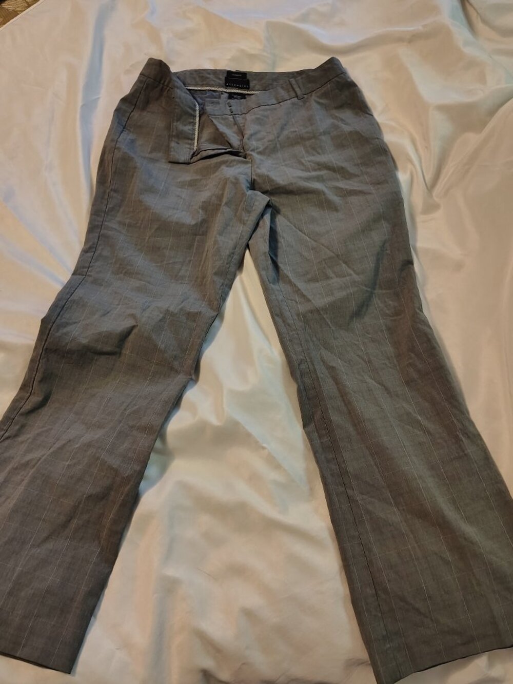 Attention Modern Fit Grey Dress Pants Tailored Career Trousers Size 14